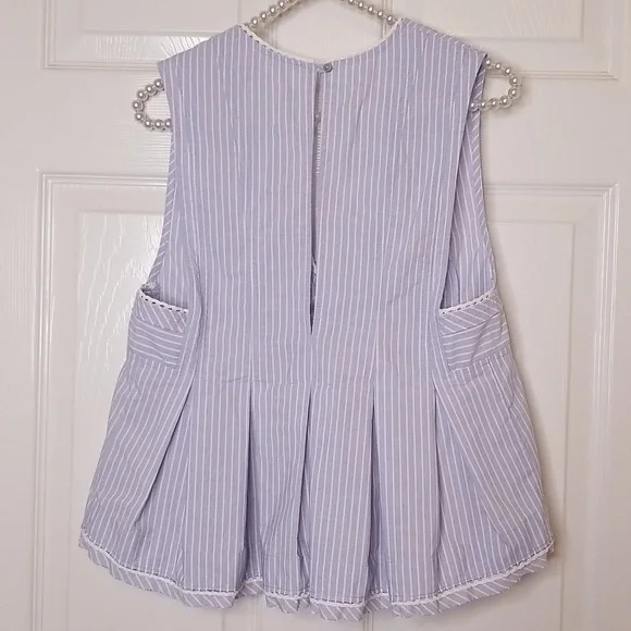 Free People Womens Light Blue Sleeve less Peplum Baby Doll Top Size XS - Picture 7 of 13